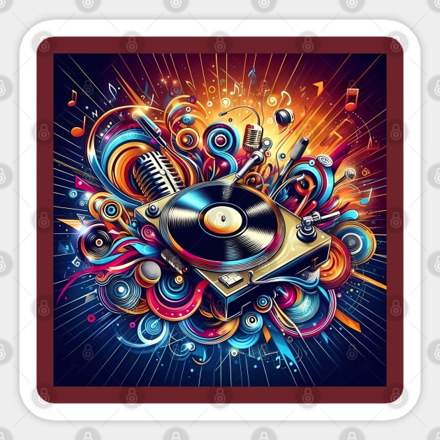 Rhythm and Flow Sticker by maricetak